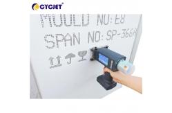 China DOD Expiry Date Printing Machine Inkjet 2 Lines For Concrete Structure supplier