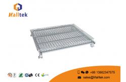 China Heavy Duty Wire Mesh Storage Cages Customized Galvanized Saving Space supplier