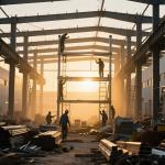 Multi Functional Metal Warehouse Buildings Prefabricated Z Purlin for sale