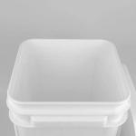 Chemical Resistant Square Plastic Bucket with IML/Thermal Transfer/Screen Printing