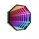Neon Light Box Background Wall Logo Colorful Tunnel Mirror Abyss Mirror Luminous Logo for sale