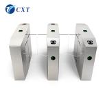 Half Height Glass Swing Turnstile Electric Fingerprint 30-40 People/Min Passing Speed 510B- for sale
