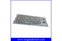China IP65 Rated Stainless Steel Industrial Computer Kiosk Keyboard With Trackball supplier