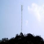 Hot Dip Galvanized 40m Tubular Guyed Wire Tower for sale