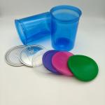 Big Container Blue Color PET Easy Open Jar Food Cans Storage Candy for sale
