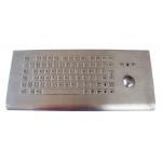 82 key wall mounting flat design metal kiosk keyboard with FN key and touchpad for sale