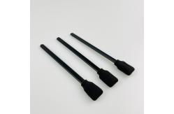 China Long Handle Printer Head Foam Tip Swabs For Solvent Printer Black Sponge supplier