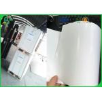 High Glossy One Side Coated Art Paper , 80gsm 90gsm Thickness Matt Art Paper Rolls for sale