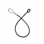 Stainless Steel Cable Lanyard Plastic Coated With Loop And Eyelet Terminal Ends for sale