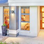 Integrated Solar Panel Outdoor Cylinder Wall Lights For House for sale