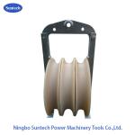 508 X 75MM 60KN Overhead Line Stringing Pulley Conductor Stringing Blocks for sale
