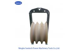 China 508 X 75MM 60KN Overhead Line Stringing Pulley Conductor Stringing Blocks supplier