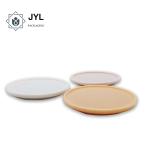 Rustproof RoHs Candle Jar Covers , Marble Resin Bronze Metal Flat Lid