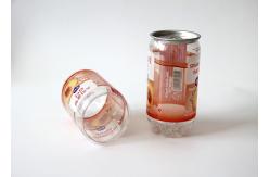 China Personalised Transparent Juice Bottle Beverage Cans , 4 c printing small coke cans supplier