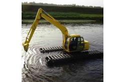 China 20 Ton Amphibious Excavator Pontoon Undercarriage for Swamp Marsh Floating supplier