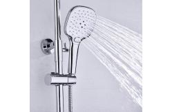 China Thermostatic Single Handle Round Shower Set Brass Body Chrome Finished supplier