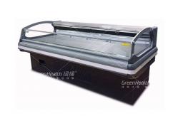 China Butchery Shop Equipment Open Top Self Service Meat Display Counter Freezer supplier