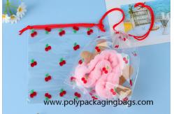 China 0.06mm Printed Transparent PE  Drawstring Storage Bag supplier