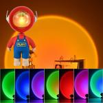 20cm ABS Silicone Robot Projector Night Light For Kids