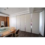 Hotel Movable Folding Partition Walls With Aluminum Trolley And Ceiling Tracks for sale