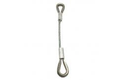 China Display Wire Rope Lanyard Steel Wire Sling Stainless Steel With String Loops supplier