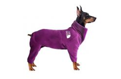 China Zoopollo The Dog Face Fleece Warm Dog Coats With Legs Black Red supplier