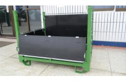 China Zinc Plated Metal Mesh Containers Anti Dust Rigid Mesh Pallet Cages supplier