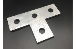 China Galvanized Steel Channel T-shape Flat Plate Fitting supplier