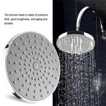 6 Inch Round Abs Shower Head With Swivel Ball Joint Wall Mounted