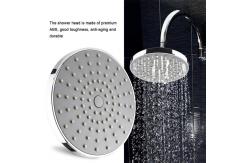 China 6 Inch Round Abs Shower Head With Swivel Ball Joint Wall Mounted supplier