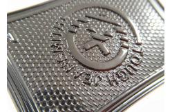China Custom Personalized embossed Logo Jeans Genuine Leather Patch/Leather Label For Garment supplier