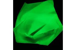 China White Stretch Glow In The Dark Polyester Fabric Vinyl Iridescent Hologram Luminous supplier