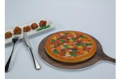 China Imitation Wood Unbreakable Melamine Pizza Peel Platter supplier