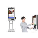 27inch Touch Screen Self Ordering Kiosk machine With 80mm Printer Scanner for sale