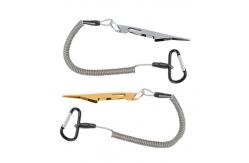 China Spiral Style Tool Tether Lanyards Pliers Safety Steel Ropes Holder 15cm Long supplier