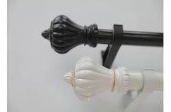 China Adjustable One Inch Black Curtain Pole Finials supplier