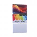 86*54mm Double Sided Plastic PET Sublimation Business Card Diy Custom Name Card for sale