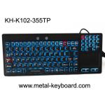 Touchpad Backlit Industrial Computer Keyboard Rubber Silicone For Ruggedized Computer for sale