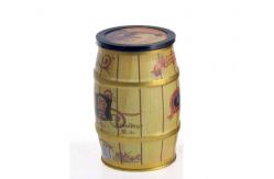 China Barrel Shape Coffee Tin Cans 750ml Empty Coffee Cans With Lids supplier