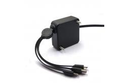 China Multifunctional 3A ABS Fast Charging USB Cables Retractable 3 In 1 supplier