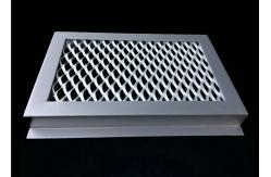 China Aluminum Expanded Metal Mesh For Cladding , Frame Expanded Metal Screen Facade supplier
