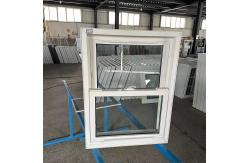 China American PVC Vertical Sliding UPVC Windows Vinyl Double Hung Low E Glass Windows supplier