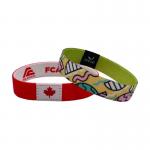 Elastic Polyester Reusable RFID Bracelet Wristband Customized Fabric NFC Sports Wristband