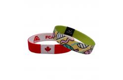 China Elastic Polyester Reusable RFID Bracelet Wristband Customized Fabric NFC Sports Wristband supplier
