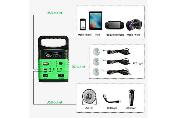 DC Mini Home Solar Lighting System Kit And Mobile Charging SRE-3790