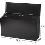 Outdoor Powder Coated Steel Metal Mailbox for Wall Mount Heavy Duty Garden Hardware for sale