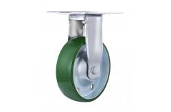 China Industrial Steel Caster Wheels Heavy Duty Polyurethane Casters Shock Absorbing supplier
