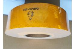 China Yellow Red And Yellow Trailer Reflective Tape Placement Strong Stickness Easy Operation supplier