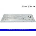 Robust Panel Mount Industrial Metal Keyboard With Flat Keys for sale