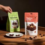 Partial Window Matte Pouch Customizable Stand-Up Design Moisture-Proof For Coffee Spices & Bulk Foods for sale